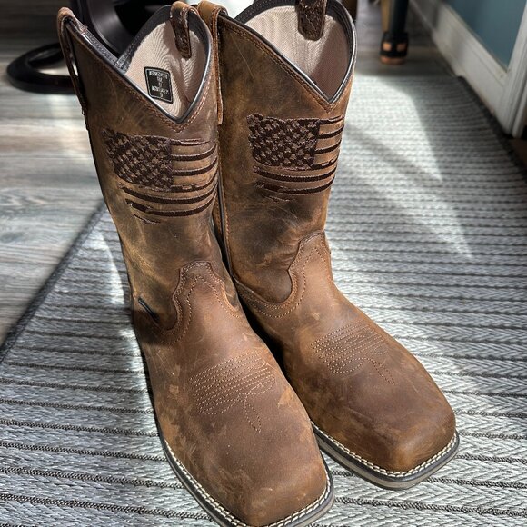 Ariat Shoes - Ariat Leather Cowboy Boots
